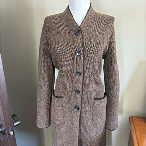 J. Jill Brown/Black Tweed XS Coat